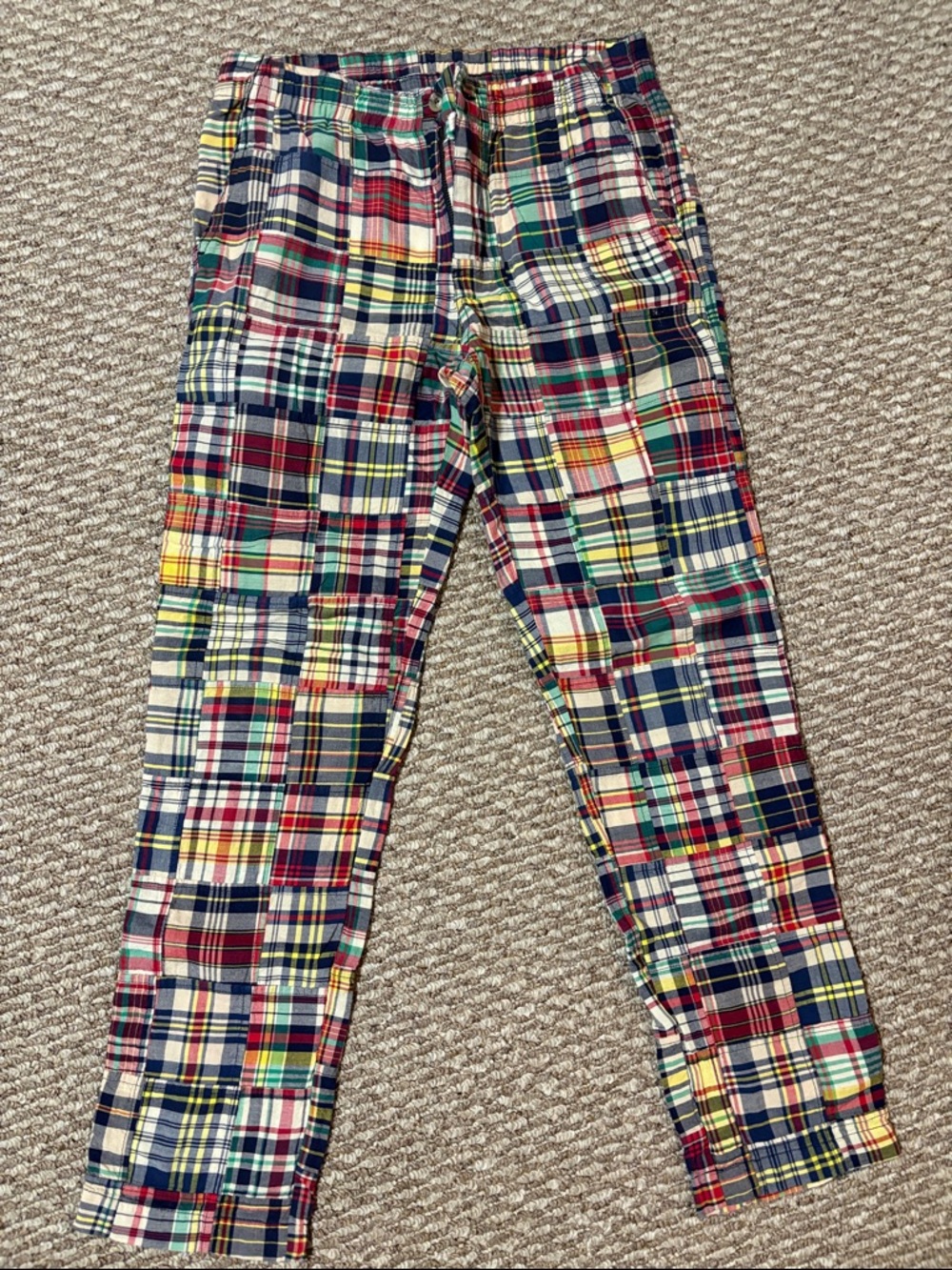 Polo by Ralph Lauren Multicolor Patchwork Plaid Pants